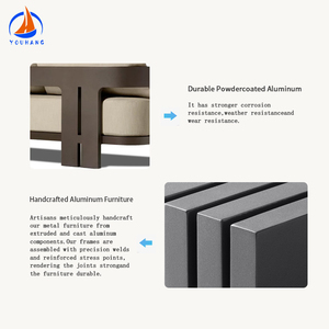 Thiết Kế Hiện Đại Tối Giản Miami Ecolene Đồ Nội Thất Ngoài Trời U Hình Dạng Cắt Sắt Ngoài Trời Vườn Sofa - Product Image 5