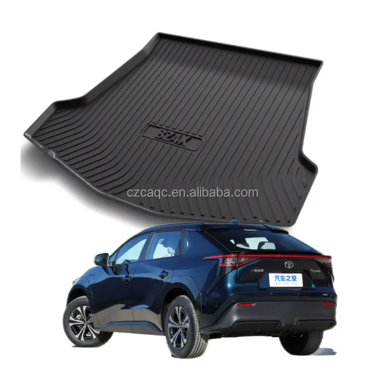 Gli accessori per auto accettano tappetini per bagagliaio auto universali TPE 3D personalizzati per Toyota BZ4X 2022 2023