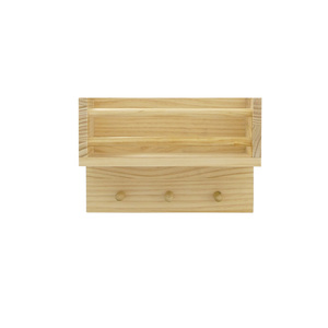 Moderno paese tutto in legno a parete galleggiante scaffale Set camera da letto bagno camera familiare cucina doppia mensola di stoccaggio
