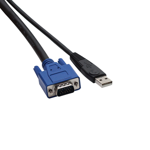 Cable de interruptor KVM de bus serie universal de 1,5 m Monitor Cable adaptador VGA SVGA estándar de 15 pines 2 en 1 serie universal - Product Image 6