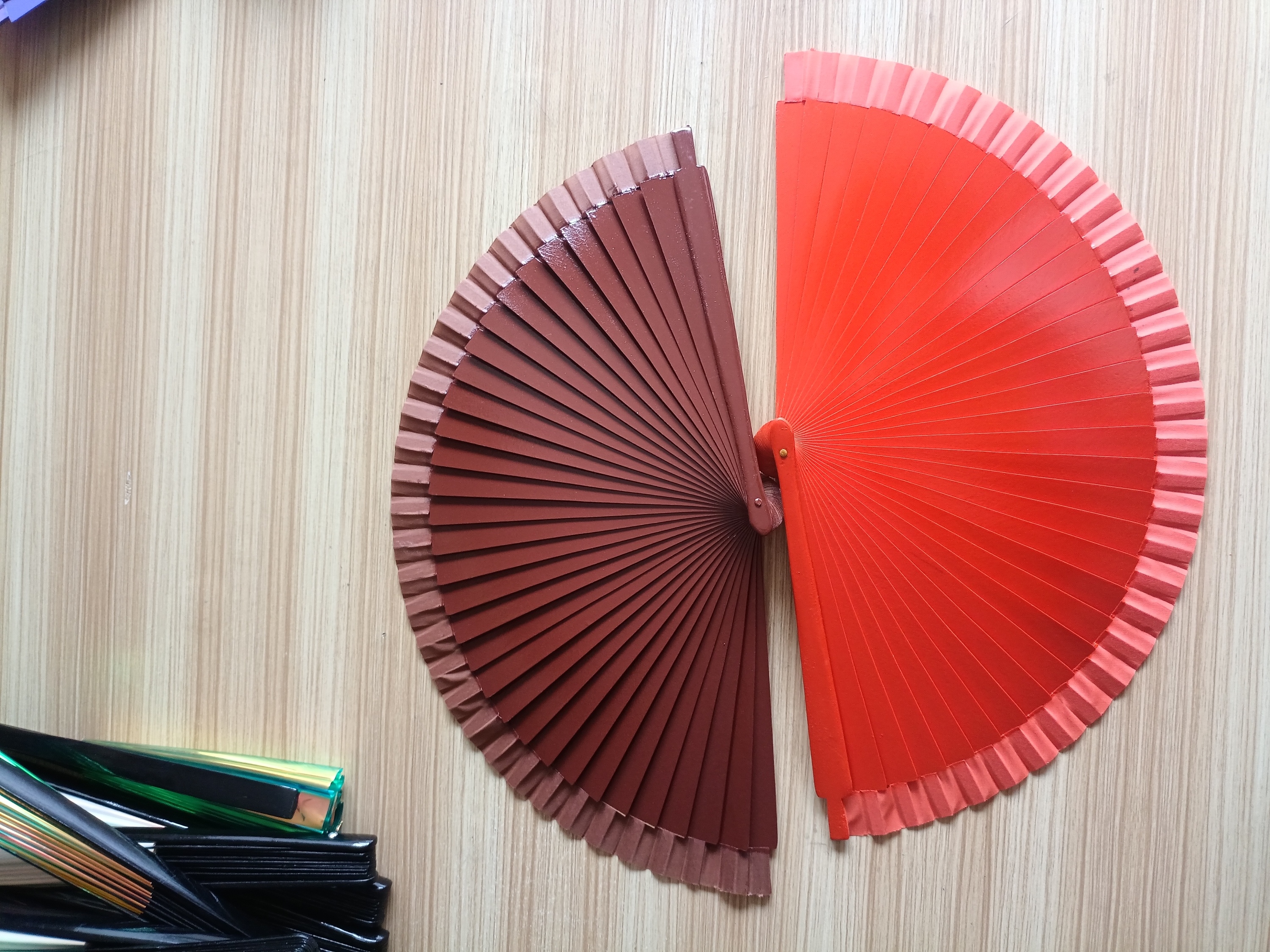 Red, brown