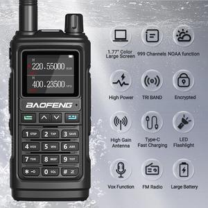 Hot Sell Baofeng Uv-17 Uhf Vhf Radio Langstrecken-Walkie Talkie Baofeng Uv17 Pro Max Baofeng Luftband radios