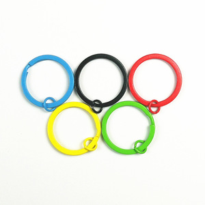 พวงกุญแจ Diy สีเคลือบเงาสำหรับทำขนมอบ,พวงกุญแจแยกโลหะทรงแหวนเรียบๆ30มม. มีสีสันพวงกุญแจสำหรับองค์กร - Product Image 4