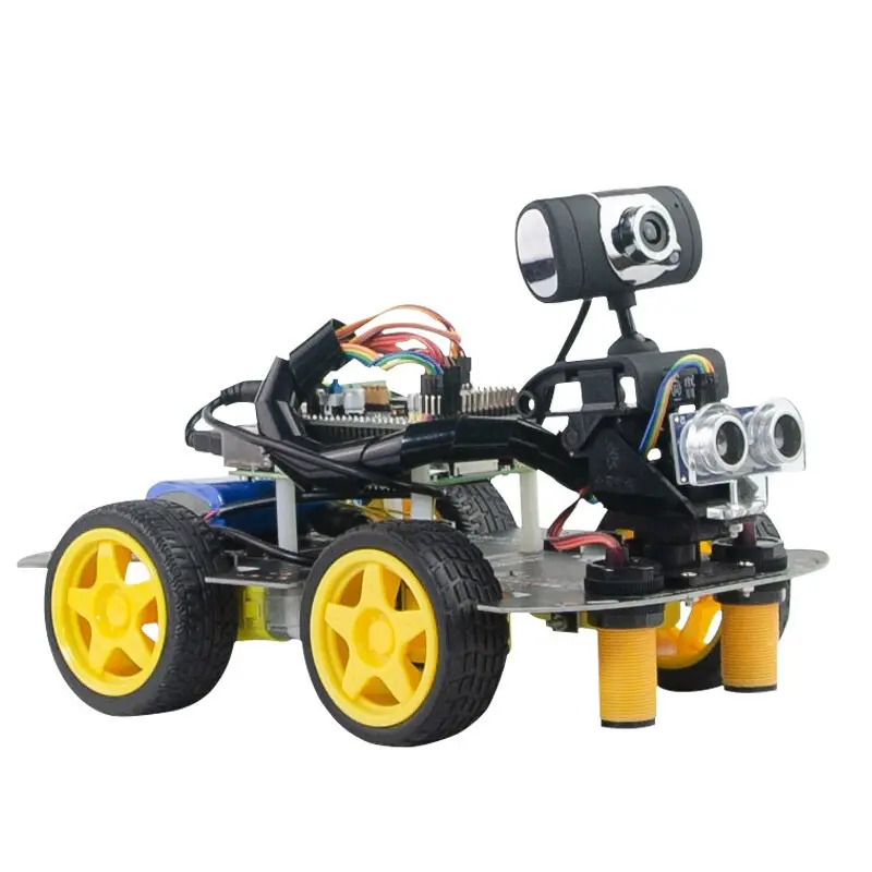 STM32 Kit Pengembangan Penghindar Rintangan Jalur Patroli Robot Pemrograman Cerdas Video Bluetooth Wifi