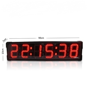 Display a grande schermo diretto in fabbrica da 6 pollici a LED per la maratona di corsa cronometrata Timer digitale per il conto alla rovescia all'aperto - Product Image 2