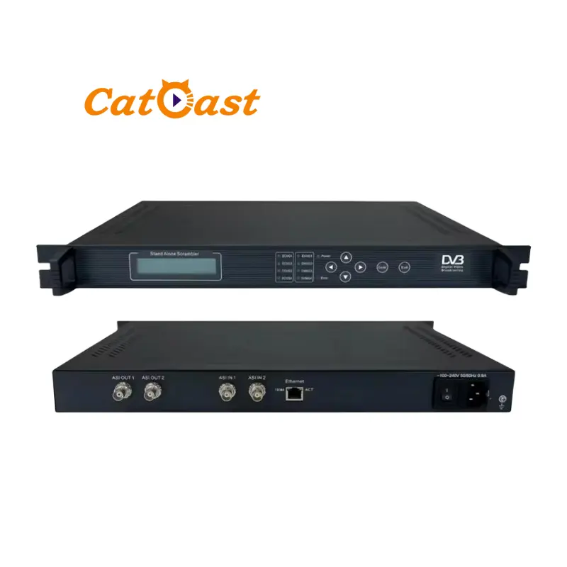 Sistema de cabecera de TV Digital, TS Stream con codificador independiente CAS ASI