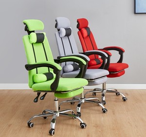 Executive Swivel Height Adjustable Fabric High Back <strong>Revolving</strong> Ergonomics Full Mesh Office Chair With Footrest for Manager - Product Image 4