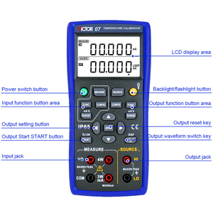 VICTOR 07 Temperature Calibrator with Highest Accuracy Is 0.05% Displayed As 5 Digits - Product Image 5