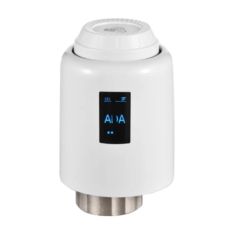 Vanne de radiateur thermostatique ZigBee Thermostat de radiateur intelligent programmable Contrôle APP Commande vocale avec écran OLED Compatible