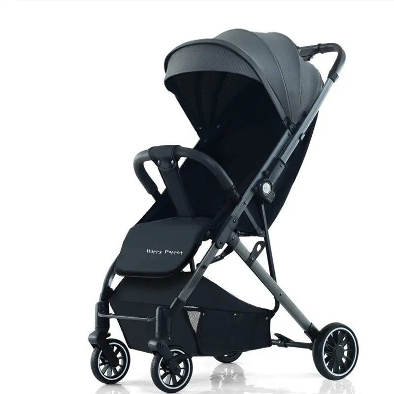2024 Neuer leichter leicht zusammenklappbarer Baby-Reisewagen Deluxe-Babywagen Krippe Großhandel französischer Baby-Wohnwagen mit Autositz