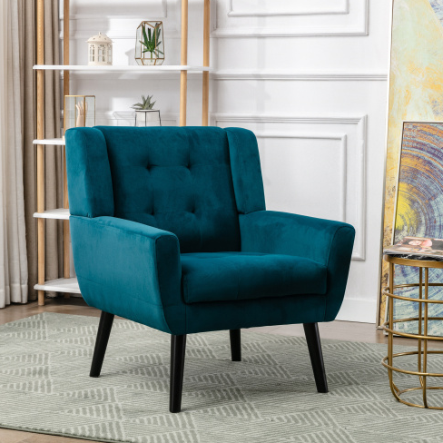 Teal + Upholstered