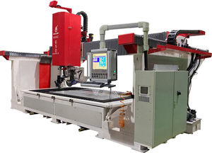 Hualong Machinery Italien Programm Software 5-Achsen-CNC-Brückensäge Stein fliesens ch neider für Marmor, Granit, Quarz