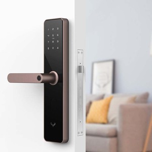 X1-3 สมาร์ทโฮมมิเจีย Mihome แอพบลูทูธดิจิตอลแบบไร้กุญแจอัจฉริยะอัตโนมัติสมาร์ทล็อคบ้านล็อคลายนิ้วมือประตู