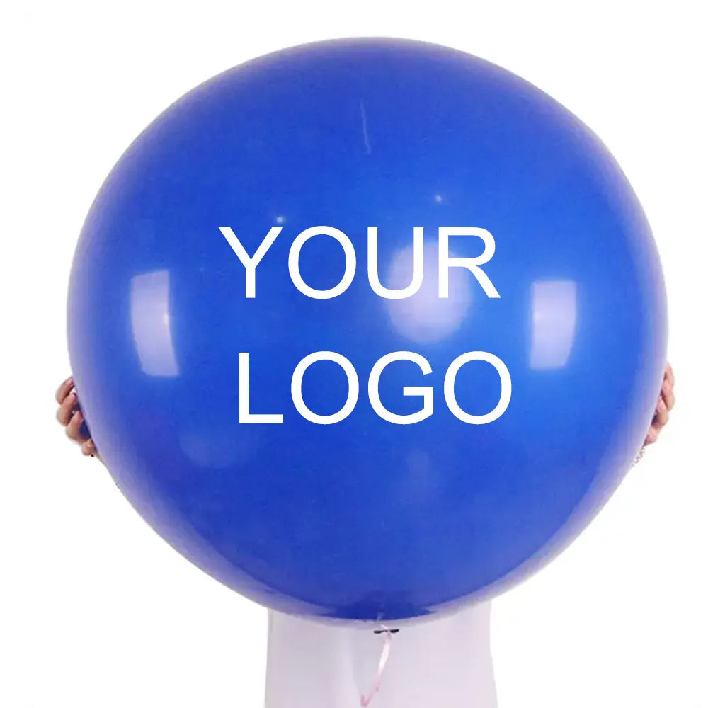 Globo grande de 36 pulgadas con logotipo personalizado, Globos grandes impresos, Globos de látex de helio, globo inflable gigante