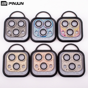 IPhone 16 için yeni Pro Max koruma çizilmeye dayanıklı elmas Glitter temperli cam kamera Lens koruyucu iPhone 15 14 13 11 - Product Image 1