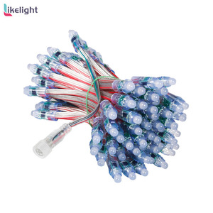 DC12V 50pcs/<strong>string</strong> Waterproof Full Color GS8208 12mm IP68 Bullet LED PIXEL Light for Christmas Decoration LED <strong>String</strong> Light - Product Image 1
