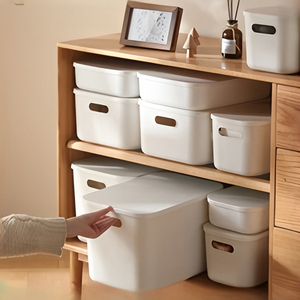 Stackable Clothes Plastic Storage <strong>Box</strong> With Lid for Snacks Cosmetics Desktop <strong>Toy</strong> Storage - Product Image 6
