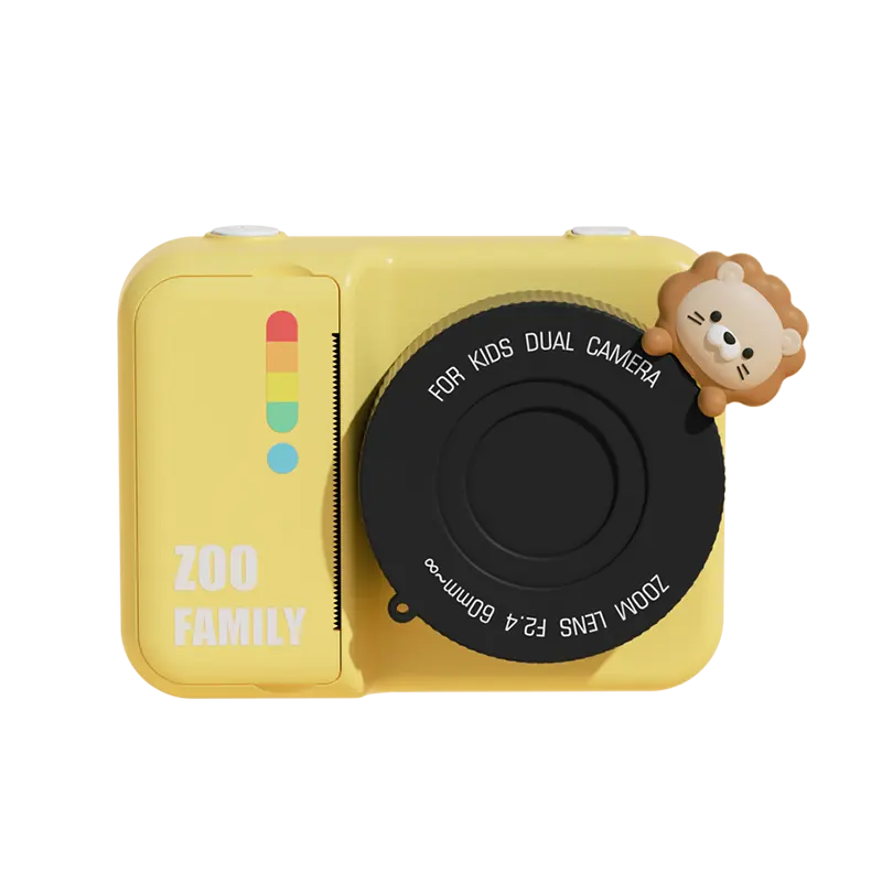 Cámara instantánea para niños 2023, impresora fotográfica de 1080P, Mini Cámara Digital de impresión térmica de doble lente para niños, juguetes de regalo de Navidad