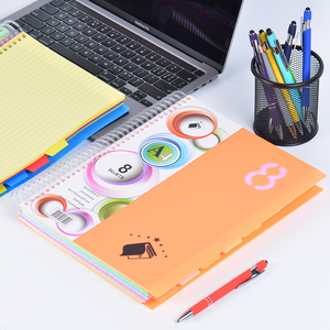 Оптовая продажа, специальная цена, A4, большой размер, разноцветные, подходящие по цвету профессиональные французские линии, внутренние страницы, спиральный блокнот - Product Image 2