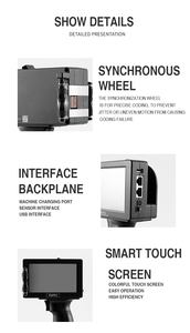 All-in-One 12.7mm Handheld Thermal Inkjet Printer 600dpi Resolution for Expiry Code Marking on Tubes &amp; Bills Screen Printer - Product Image 4