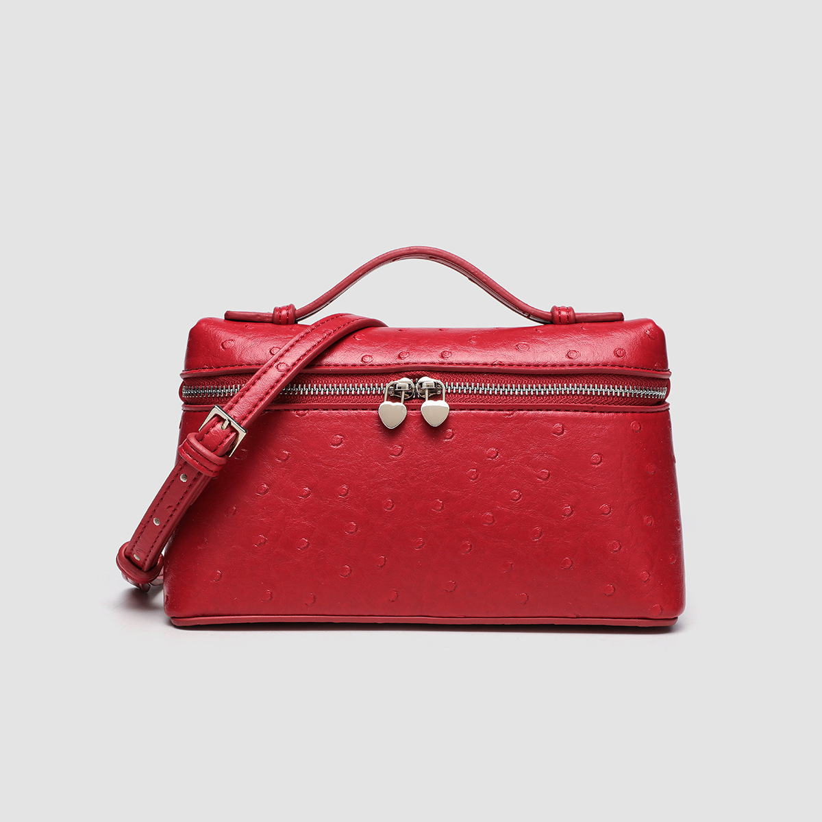 Motif autruche rouge