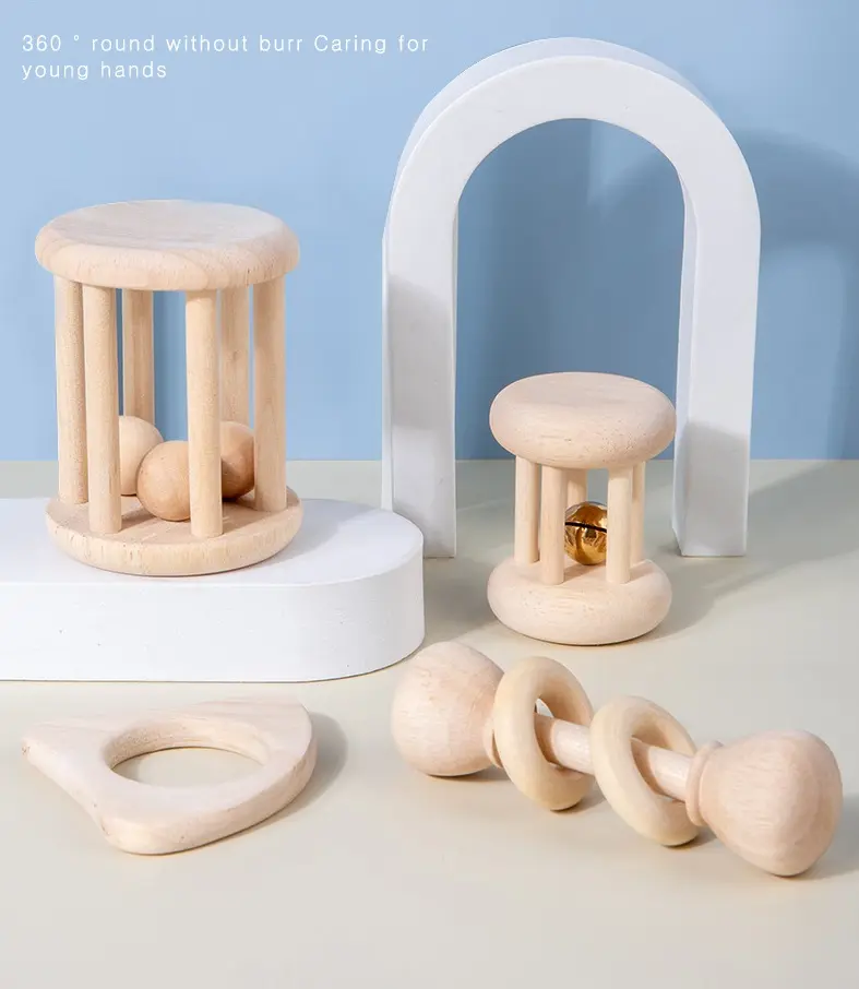 Chất lượng cao Cầu Vồng Xếp Chồng Đồ chơi bằng gỗ Montessori giáo dục sớm trẻ em Đồ chơi bằng gỗ 2024 Sản phẩm mới