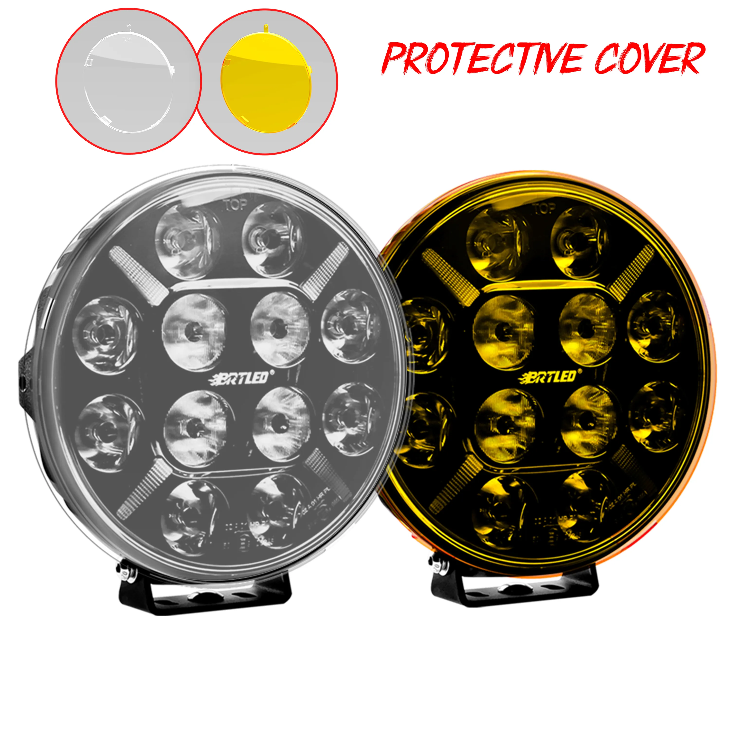 Holofotes led de 9 polegadas, luz para condução, off road 4x4 120w, caminhão redondo, led 9 ", led