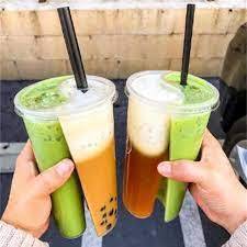 Custom 700ml 16oz PP <strong>Cup</strong> Disposable Coffee Juice Smoothie Plastic <strong>Split</strong> <strong>Cups</strong> 2 Compartment Bubble Boba Tea <strong>Cups</strong> With Lid - Product Image 4