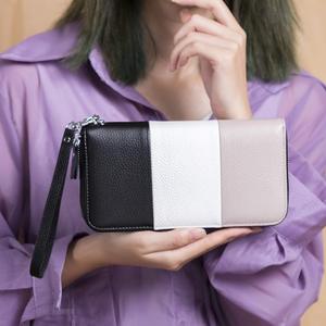 2021 PU deri Rfid engelleme bileklik cüzdan kadınlar için moda Zip debriyaj bayanlar cüzdan