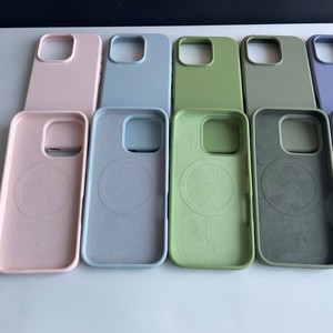 Orijinal silikon iPhone için kılıf 16 15 14 13 12 Pro resmi Apple için kapak iPhone 16 artı 12 13 14 15 16 Pro Max - Product Image 4