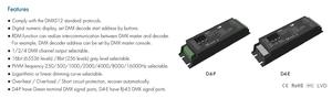 D4-P 4-канальная Светодиодная лента RGB RGBW постоянного напряжения DMX512 & RDM декодер светодиодный контроллер - Product Image 4
