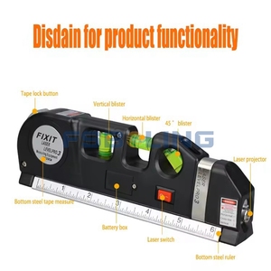 巻尺ビームツール付きFSBOLING句読点レベル赤線赤外線レーザーレベル - Product Image 3