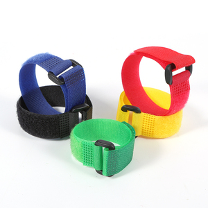 Correa de gancho y lazo de nailon adhesivo elástico ajustable flexible con hebilla - Product Image 2