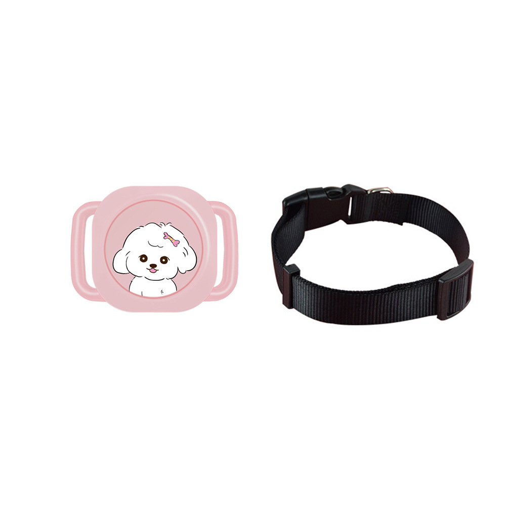 Cherry blossom pink dog pink-patterned stickers