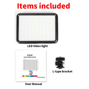 En çok satan P24C RGB Video ışığı LED fotoğraf stüdyo ışığı Video kayıt telefon canlı kamera fotoğraf lambası Para - Product Image 2