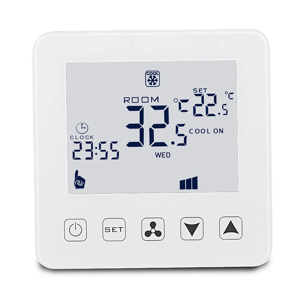 Termostato cina fornitore miglior prezzo vendita calda Cool HVAC Fan Coil Smart WIFI termostato ambiente digitale