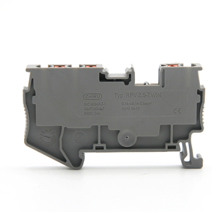 RPV2.5-TWIN Top Contact Push-in Technology Multi-<strong>connection</strong> <strong>Spring</strong> Cage Din Rail <strong>Terminal</strong> <strong>Block</strong> 2.5mm2 - Product Image 2