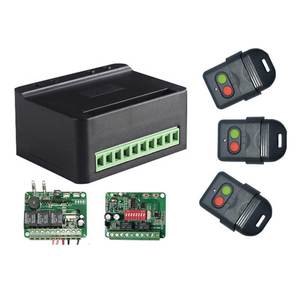 ユニバーサルワイヤレス制御スイッチ12-24vAc/dc固定コードおよびローリングコード3 Chsレシーバー - Product Image 1
