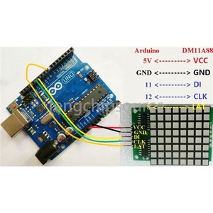 Programma ARDINO 88 quadrato dot matrix LED digitale modulo tubo 3.0 pixel