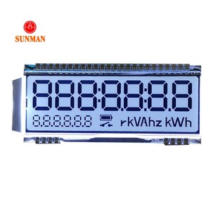Custom VA/TN/HTN/STN/FSTN 7 segmento Display Lcd nome del prodotto e Transflective, segmento polarizzatore riflettente