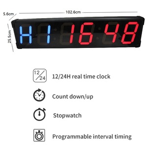 Display a LED da 8 pollici per allenamento a intervalli di tempo cronometro digitale orologio da palestra Fitness Timer conto alla rovescia con telecomando - Product Image 4