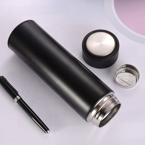 Bán buôn 500ml LED kỹ thuật số thép không gỉ chân không cách nhiệt hiển thị nhiệt độ chai nước chân không bình cảm biến nhiệt - Product Image 5