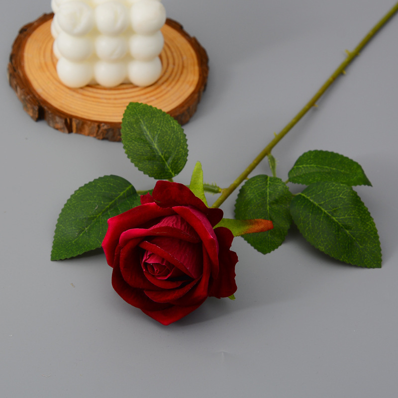 Petite flanelle 7 cm rose rouge