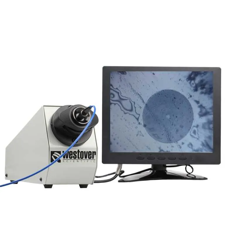 Equipos de fibra óptica 200x/400x de fibra de extremo de fibra óptica de inspección microscopio