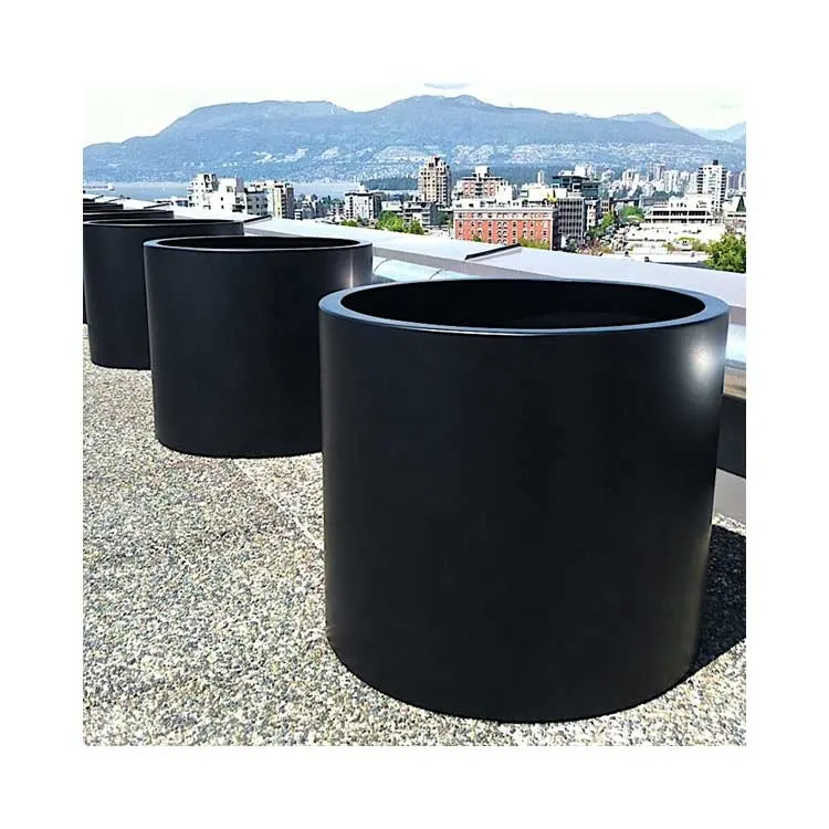 Vasi da giardino per esterni da giardino di grandi dimensioni personalizzati vaso da fiori in metallo gigante da giardino