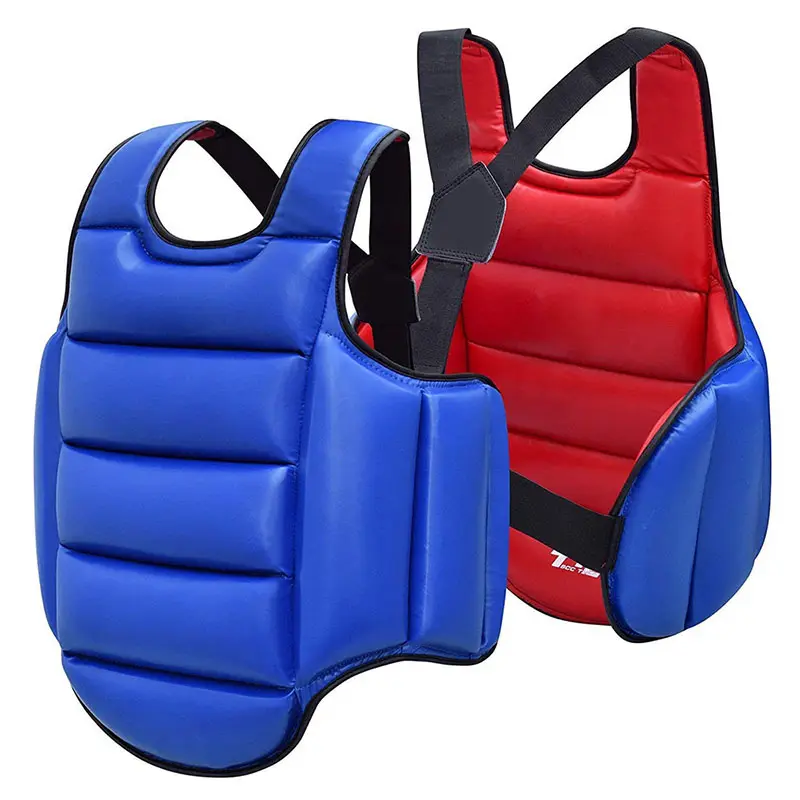 Protetor de peito para karate, adulto, crianças, proteção corporal, kickboxing, traje de treinamento profissional, uniforme de proteção para rib, equipamento de mma