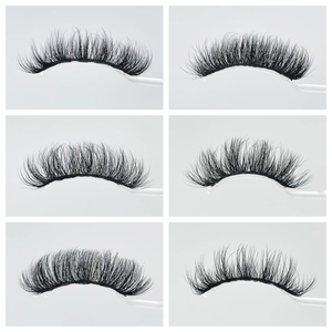 Faux cils entiers en forme de D, cils synthétiques personnalisés à marque privée, vente en gros, cils russes moelleux réutilisables - Product Image 6