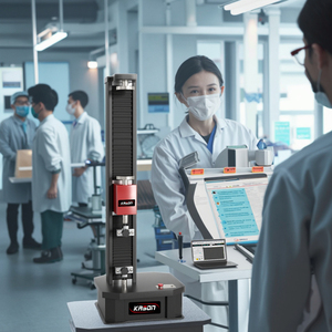 Máquina de prueba universal electromecánica computarizada de 10kN de una sola columna con certificación ASTM/ISO para pruebas de laboratorio de precisión