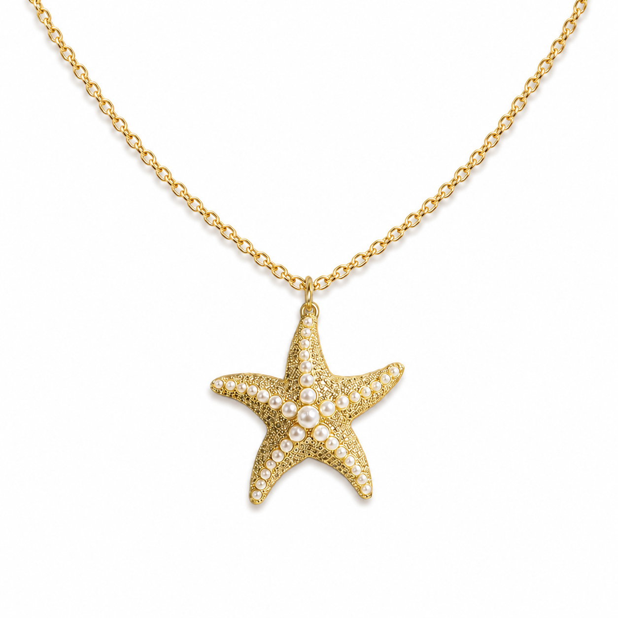 Metal Starfish Golden