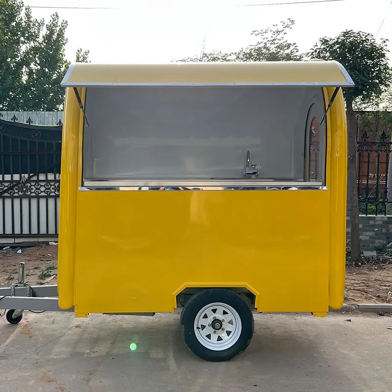 Camion di cibo con furgoncino da cucina perfetto carrello di mobili caffè Mobile completamente attrezzata gelato caffè Fast Food Truck per la vendita